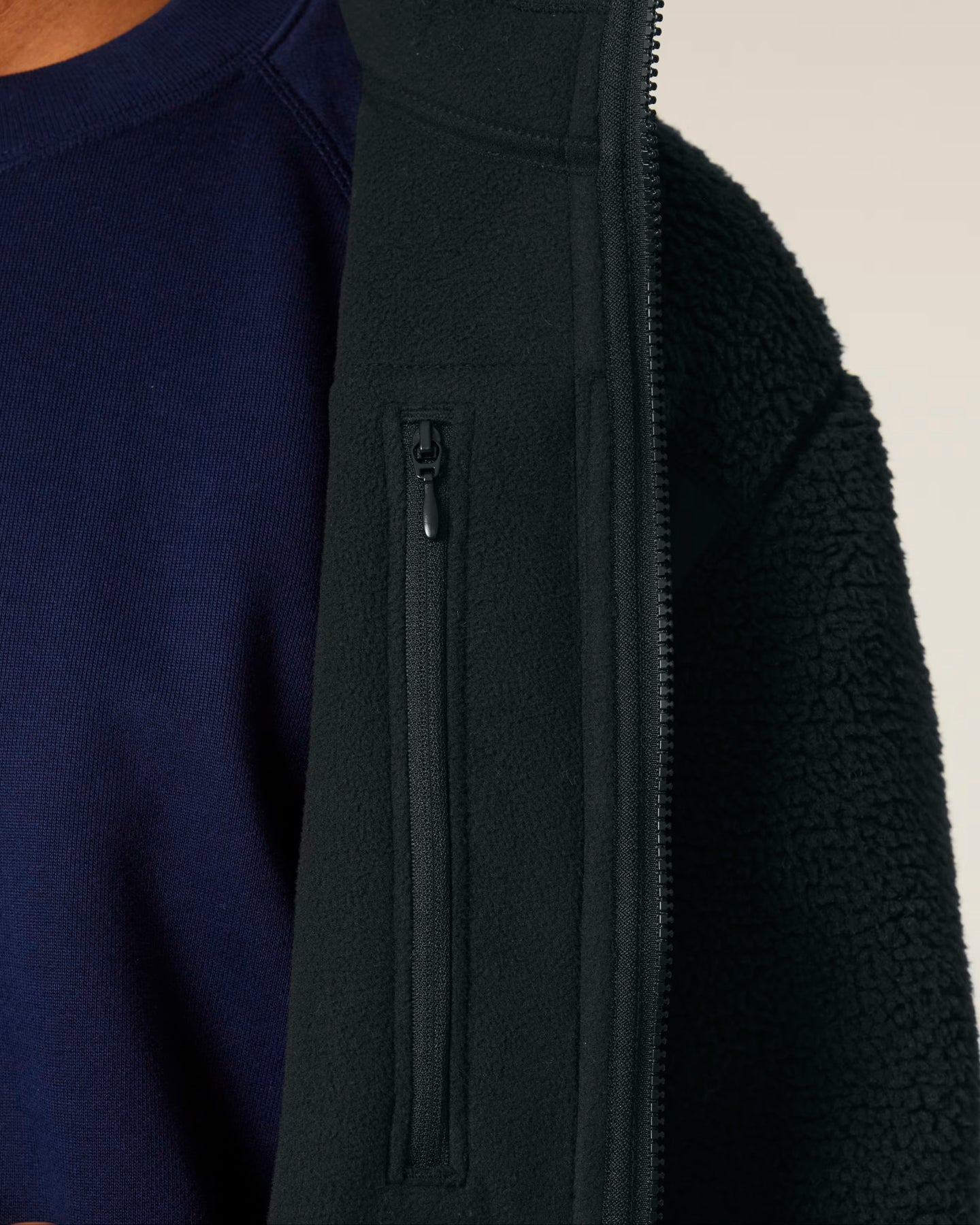 Stanley/Stella Brooker unisex sherpa zip jacket