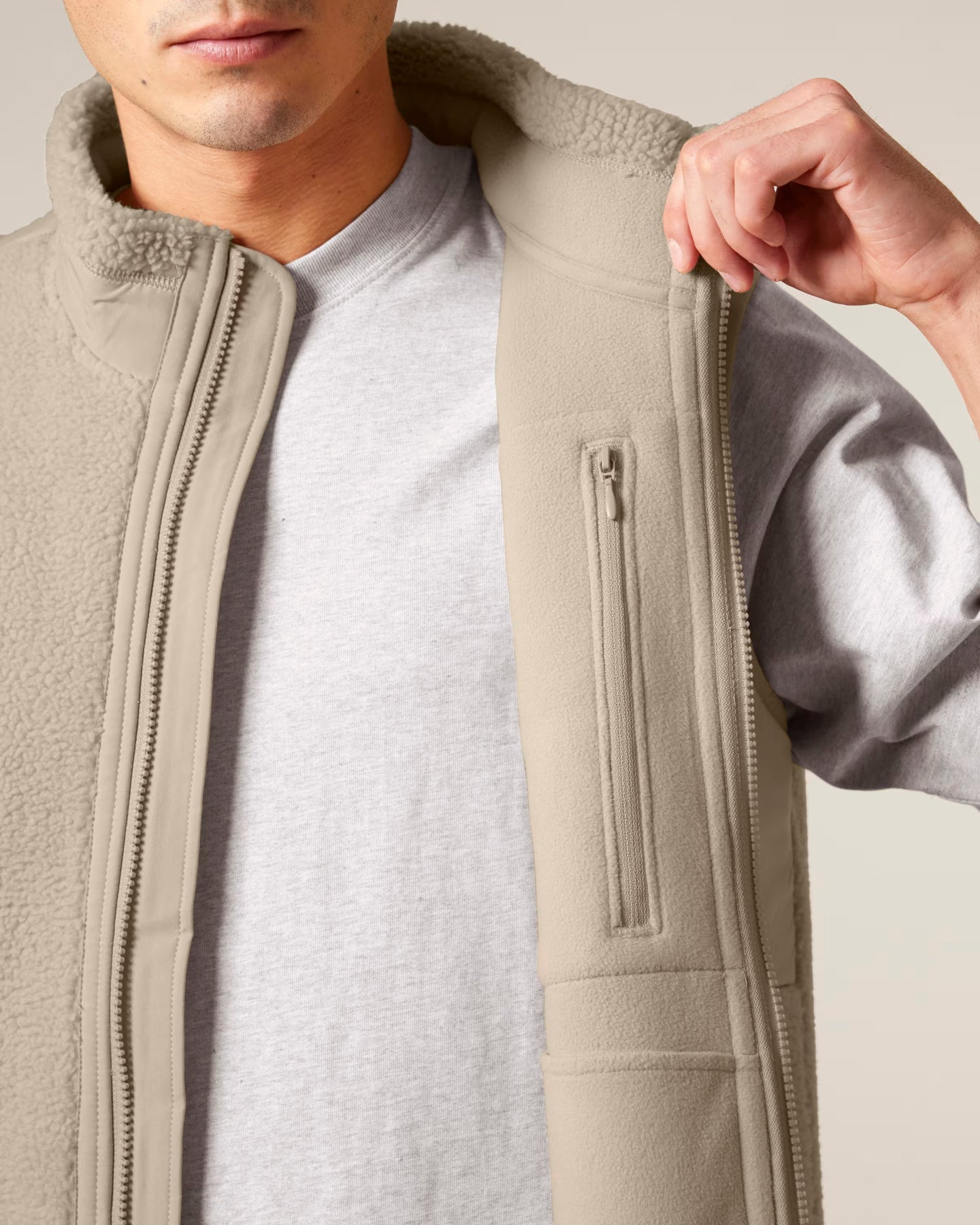 Stanley/Stella Liner unisex sherpa zip vest