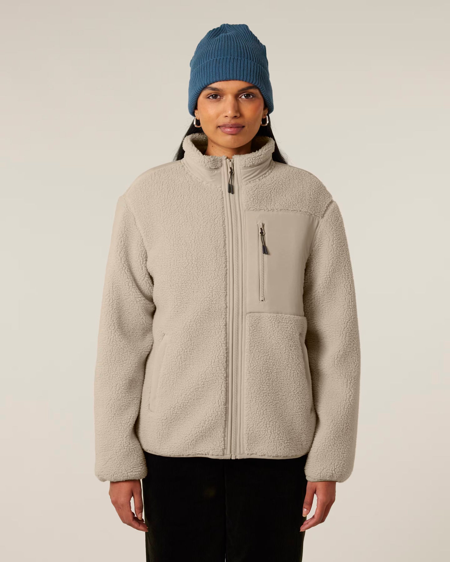 Stanley/Stella Brooker unisex sherpa zip jacket
