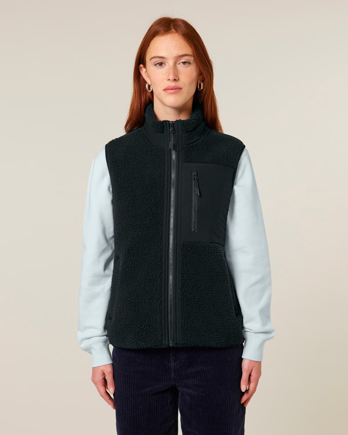 Stanley/Stella Liner unisex sherpa zip vest