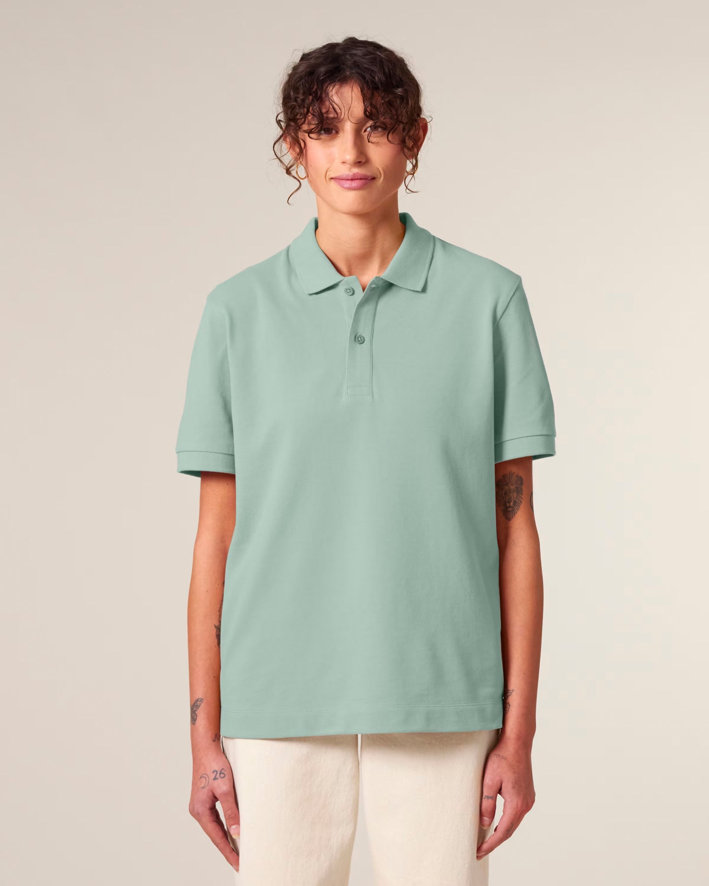 Stanley Stella unisex polo shirt with side slits