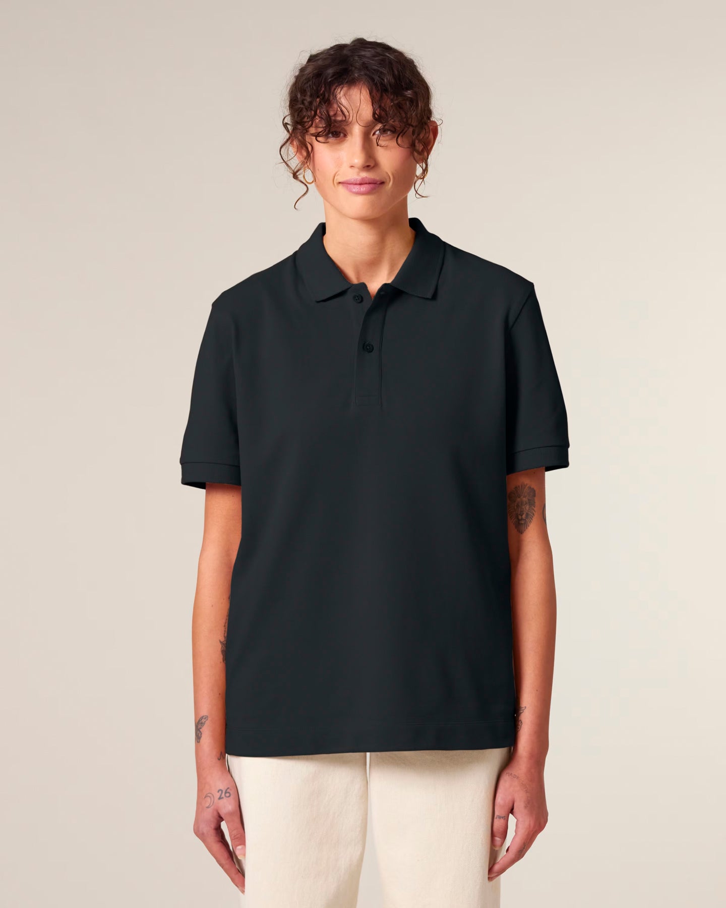Stanley Stella unisex polo shirt with side slits
