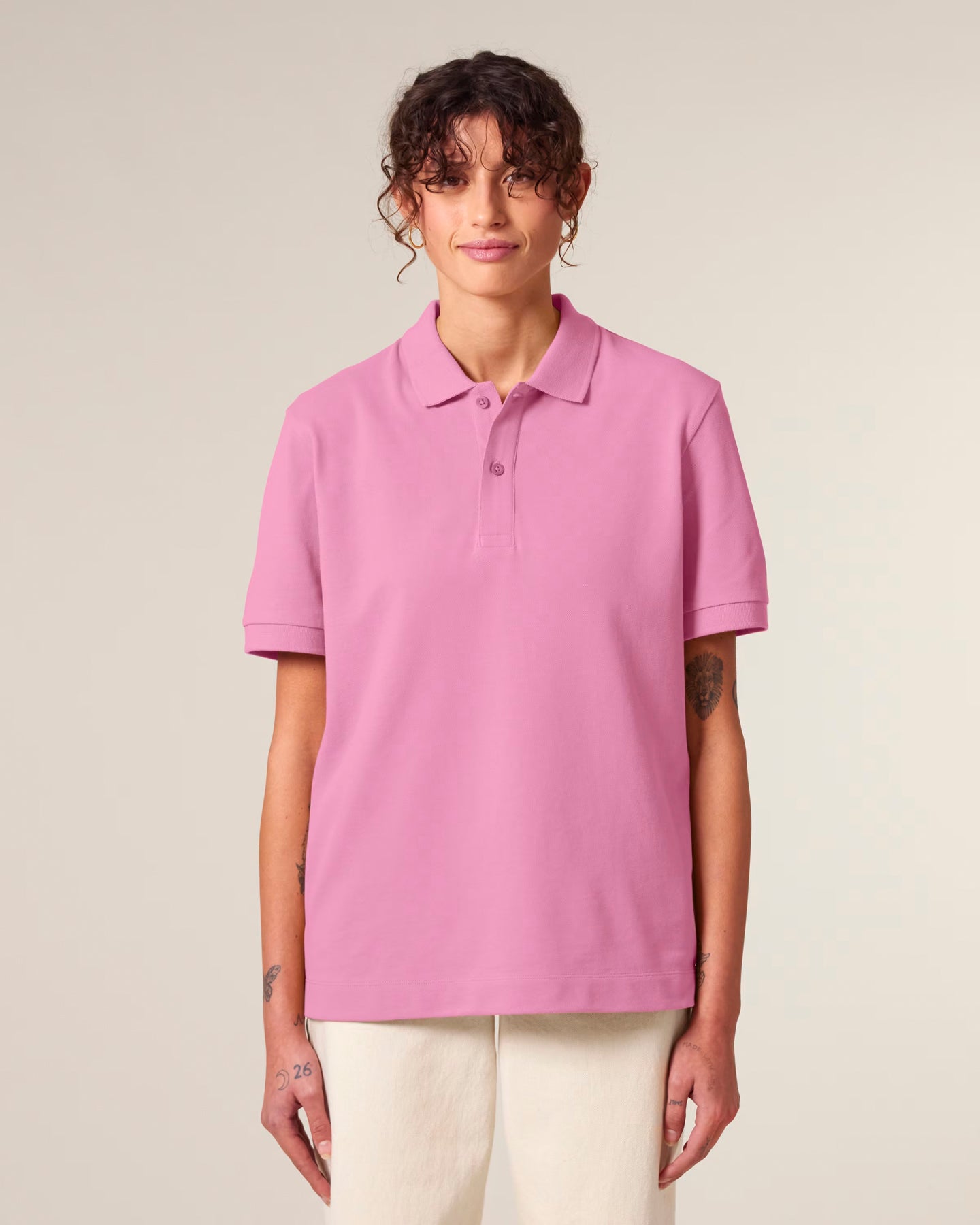 Stanley Stella unisex polo shirt with side slits