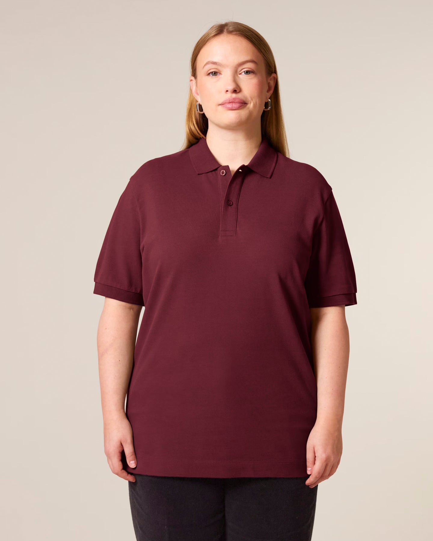 Stanley Stella unisex polo shirt with side slits