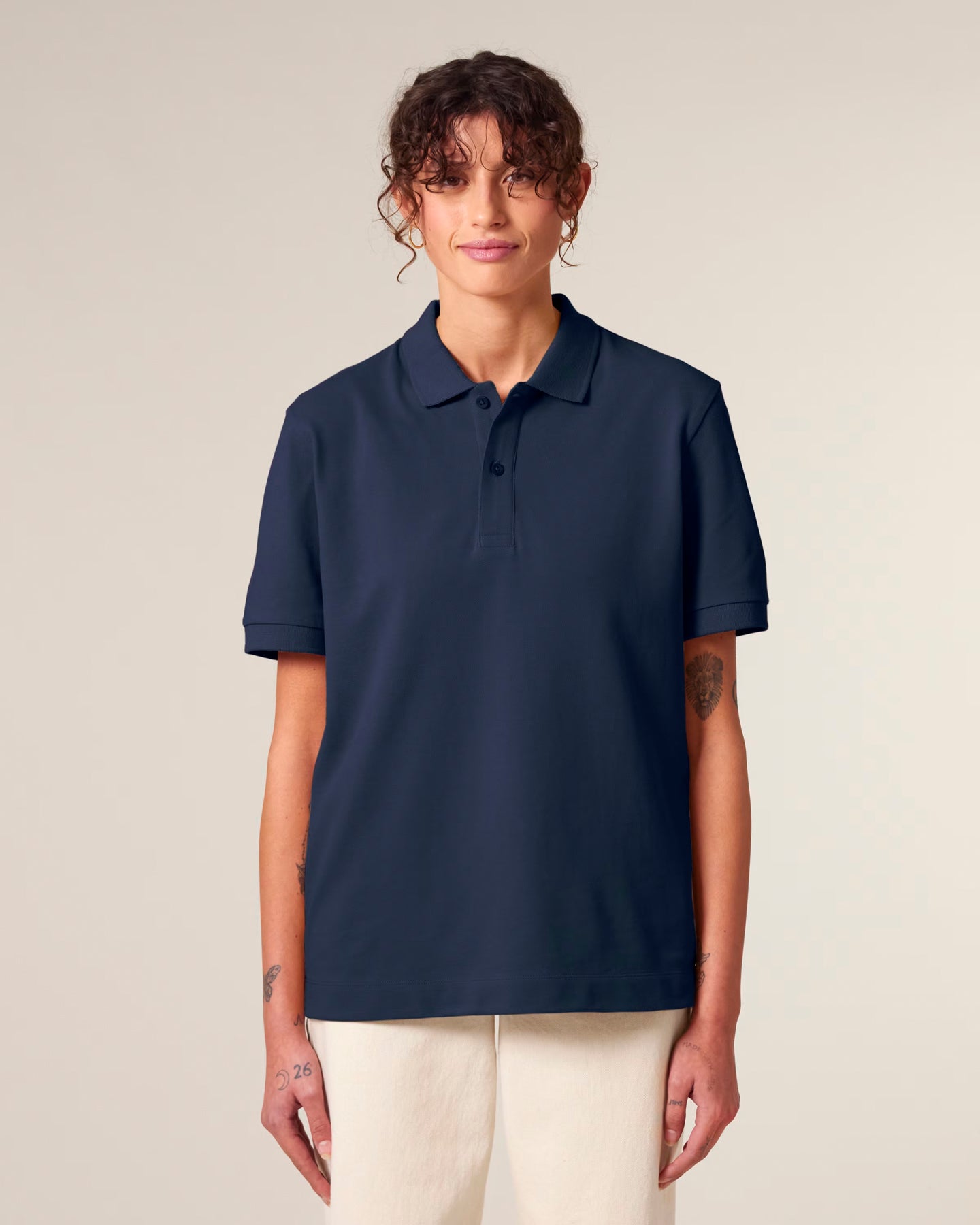 Stanley Stella unisex polo shirt with side slits