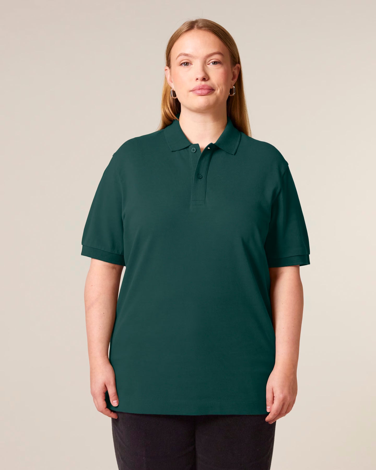 Stanley Stella unisex polo shirt with side slits