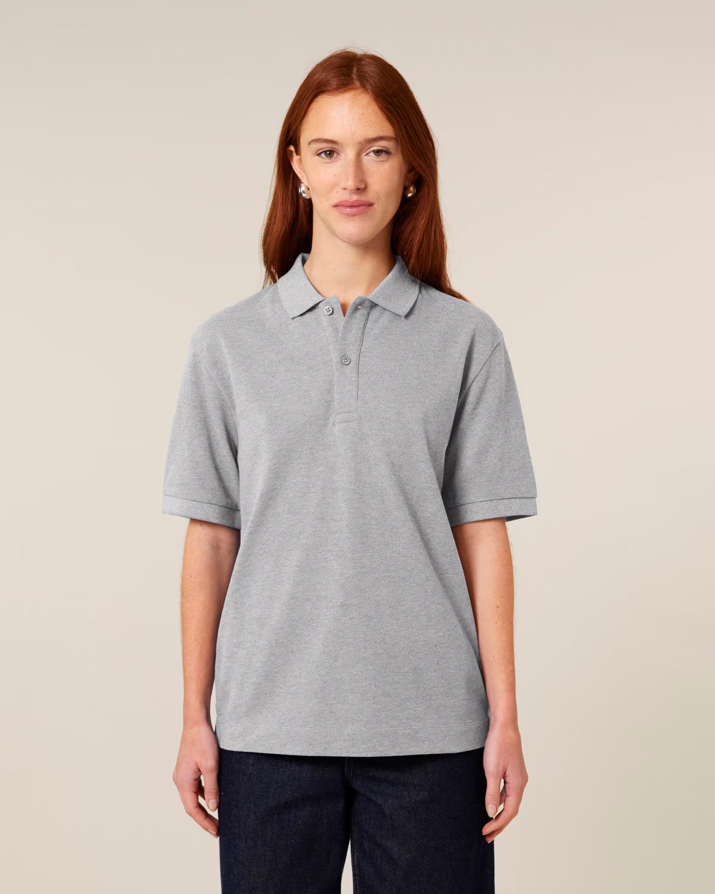 Stanley Stella unisex polo shirt with side slits