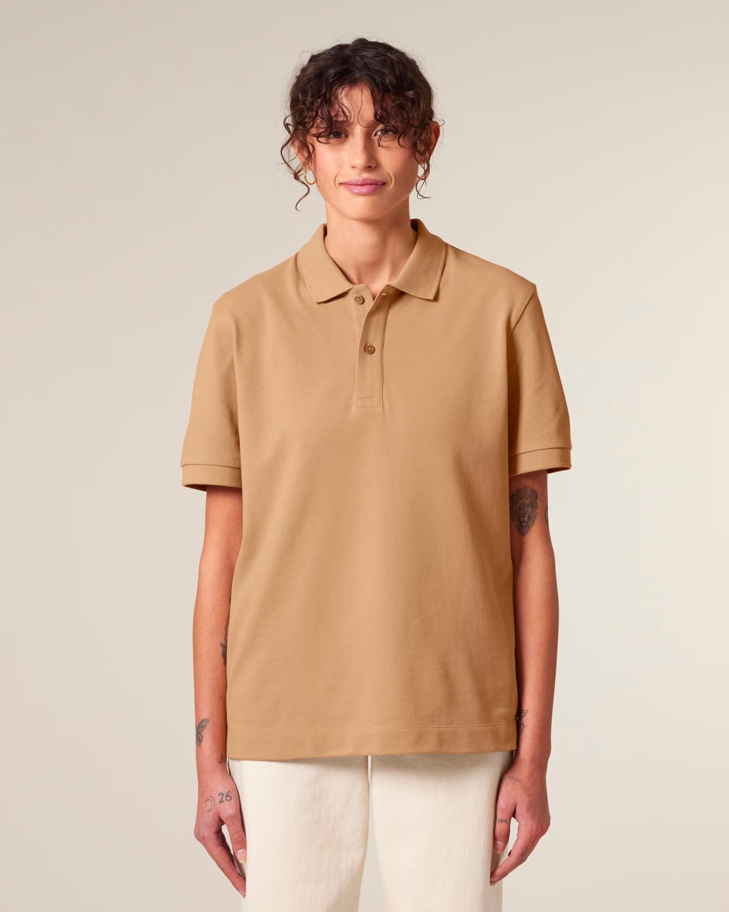 Stanley Stella unisex polo shirt with side slits