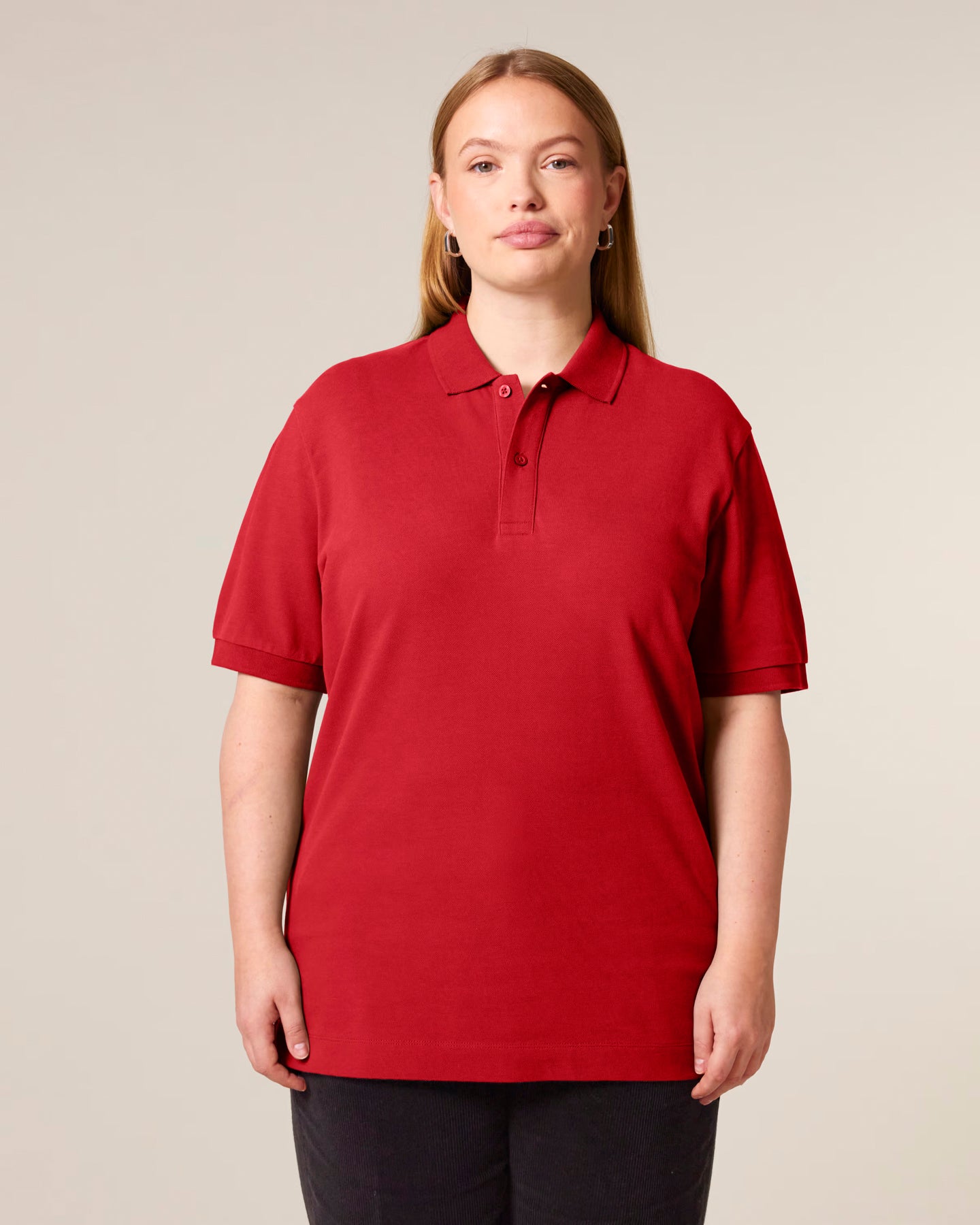 Stanley Stella unisex polo shirt with side slits