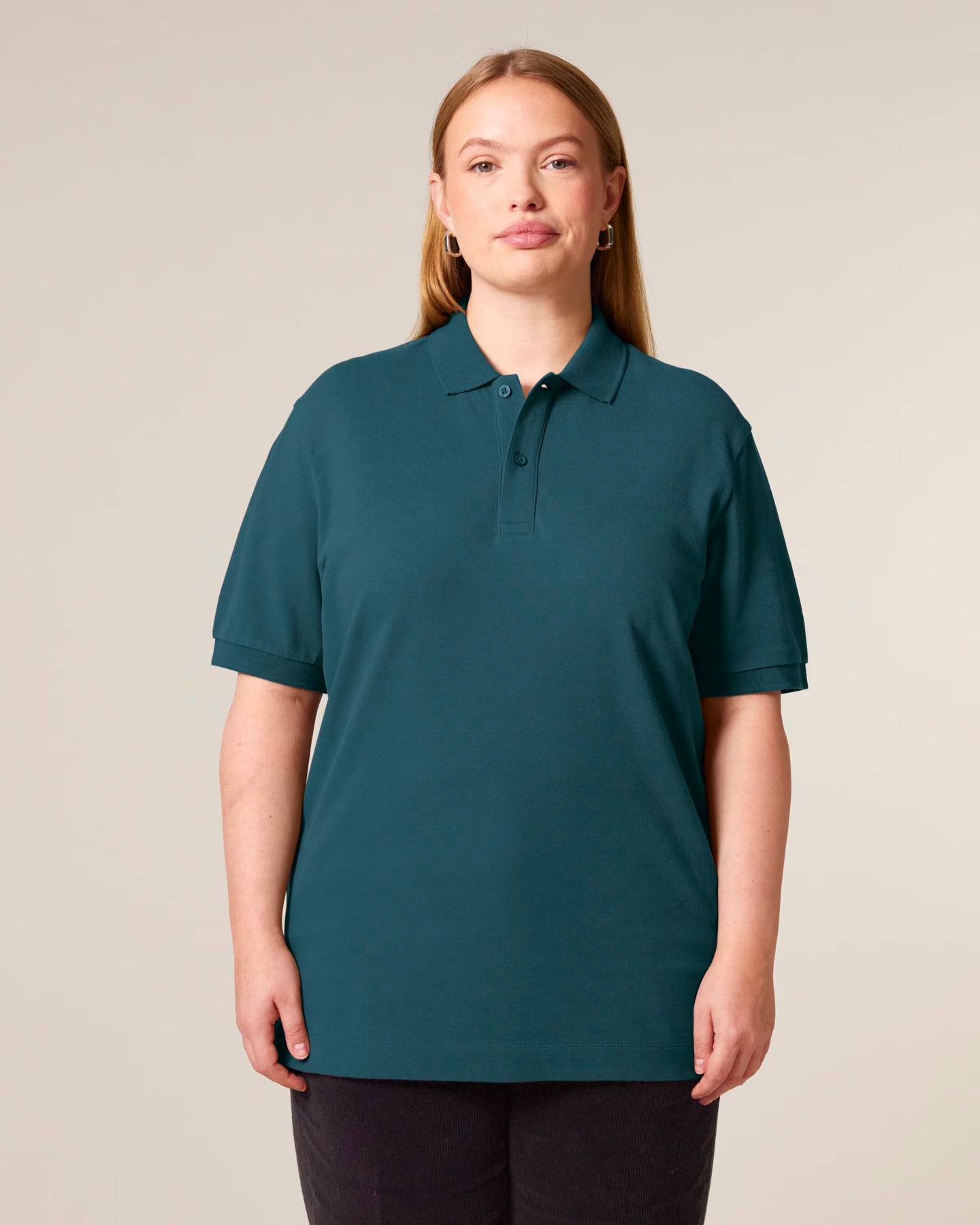 Stanley Stella unisex polo shirt with side slits