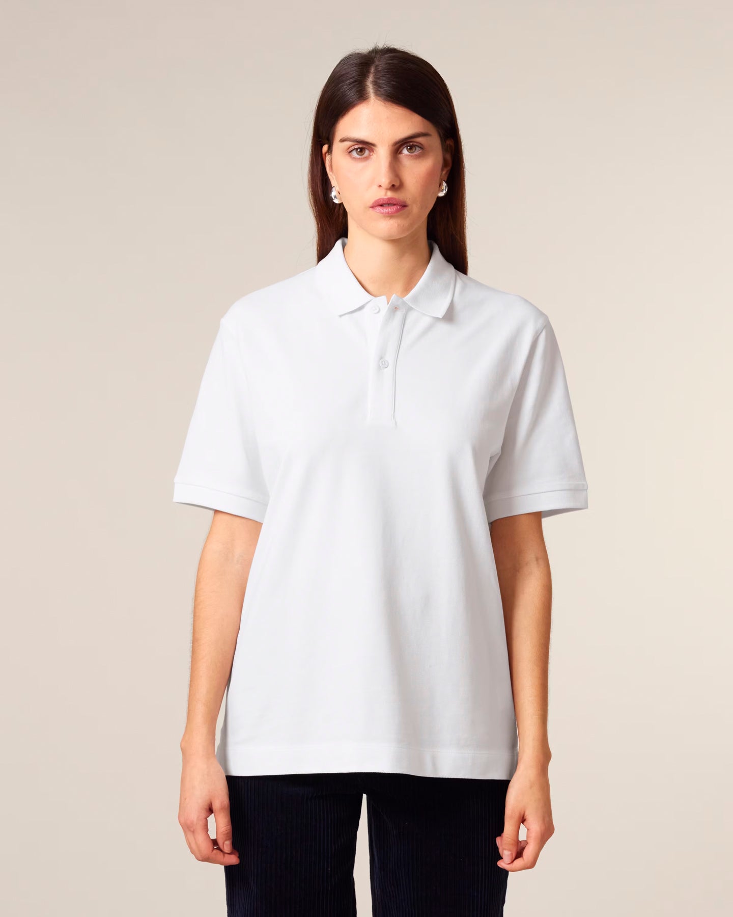 Stanley Stella unisex polo shirt with side slits