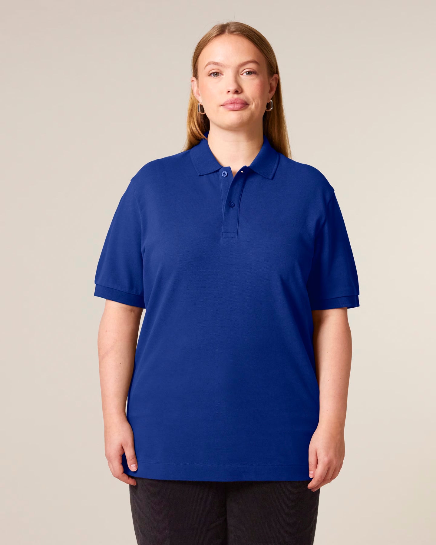 Stanley Stella unisex polo shirt with side slits