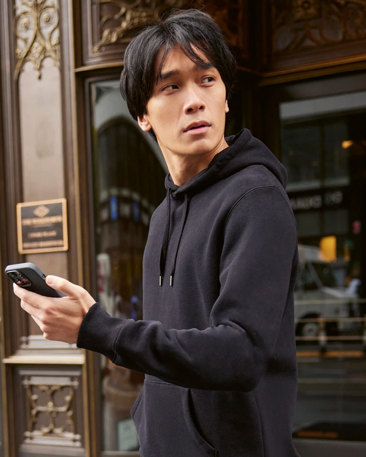 B&C men's hooded sweatshirt