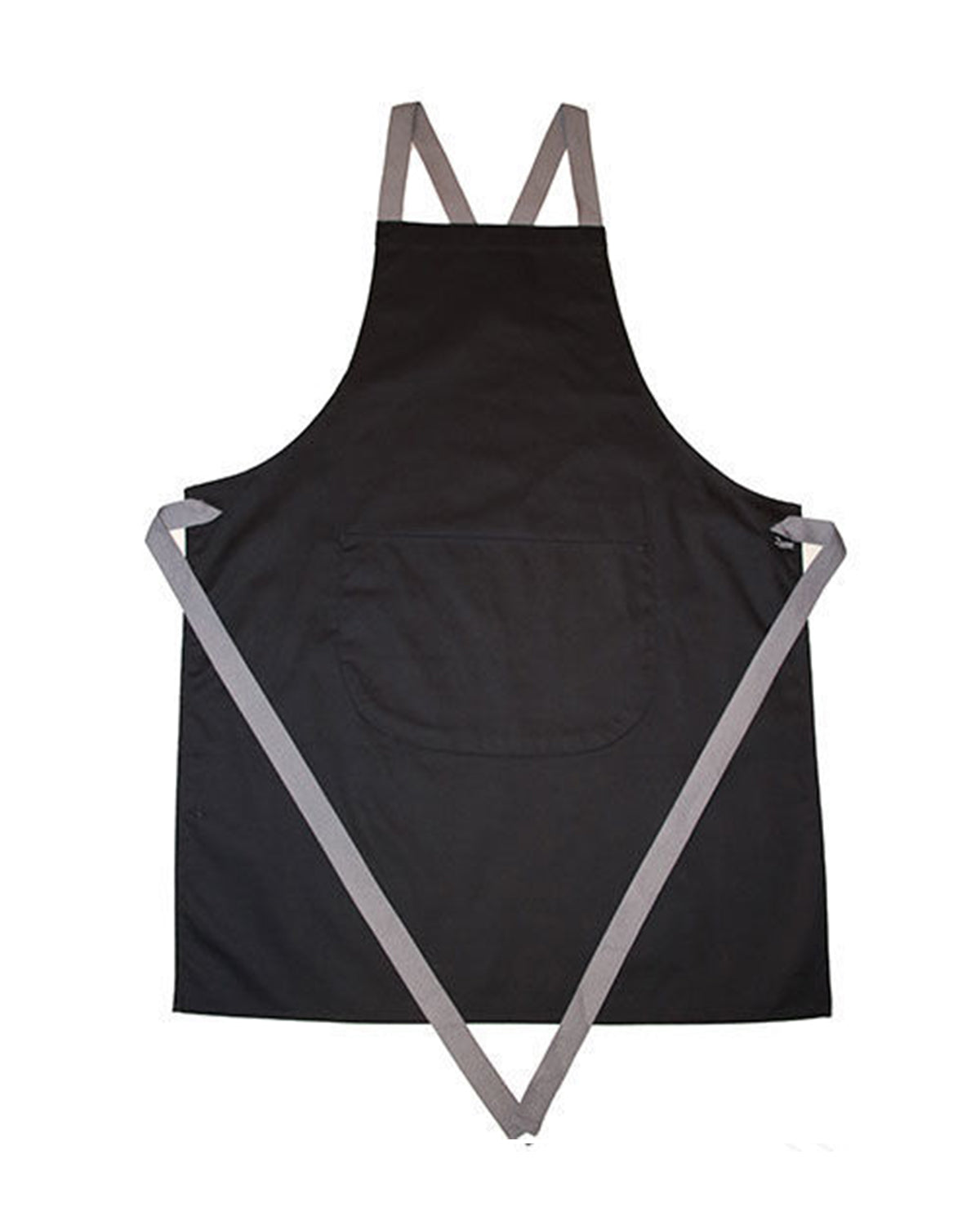Dennys London apron with grey ties crossover