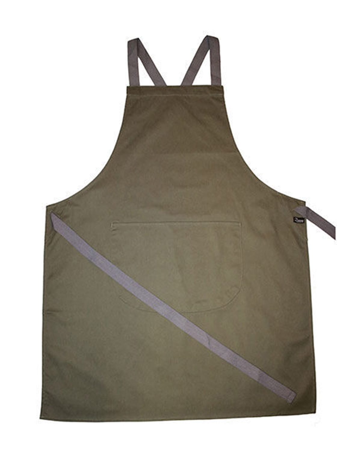 Dennys London apron with grey ties crossover