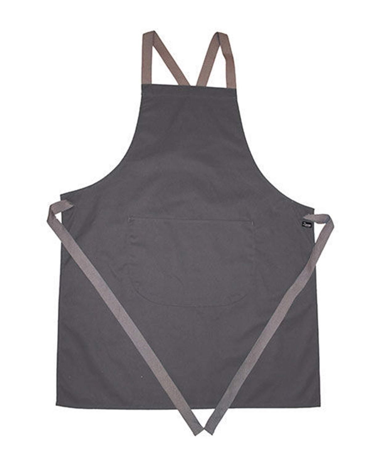 Dennys London apron with grey ties crossover