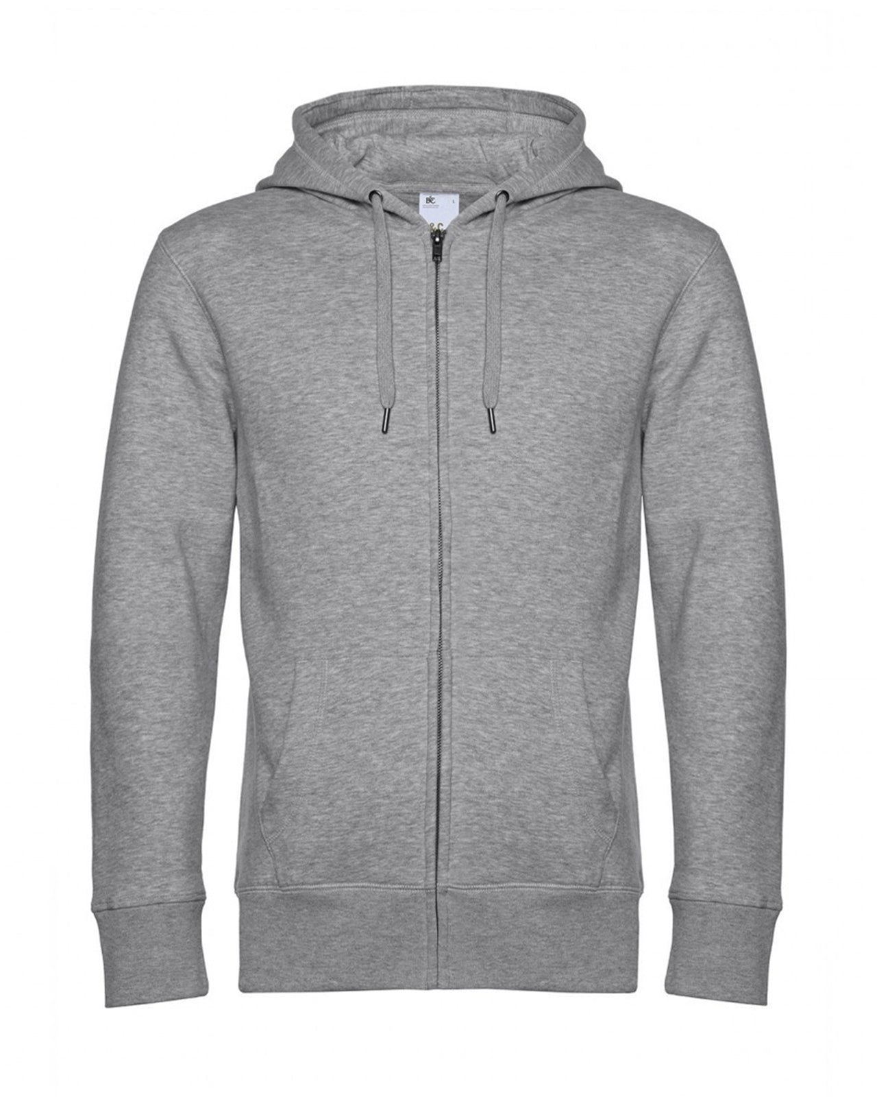 B&C pánska mikina s kapucňou na zips