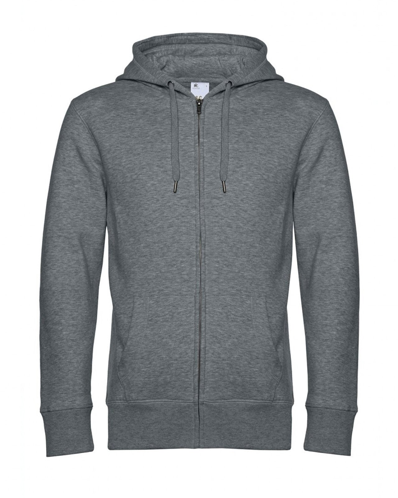 B&C pánska mikina s kapucňou na zips