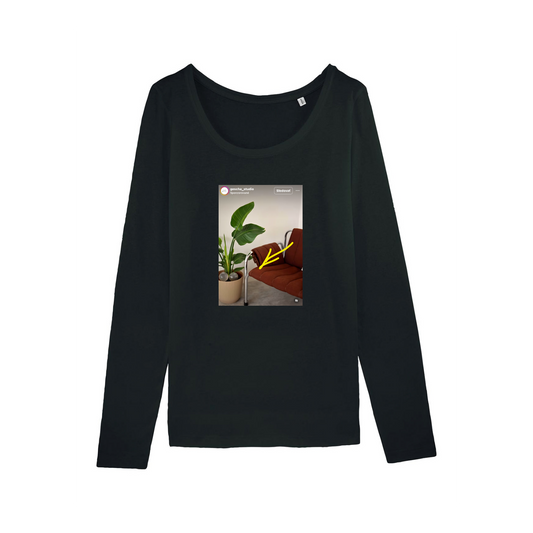 Stanley/stella Jokes women’s organic long sleeve round neck tee-shirt