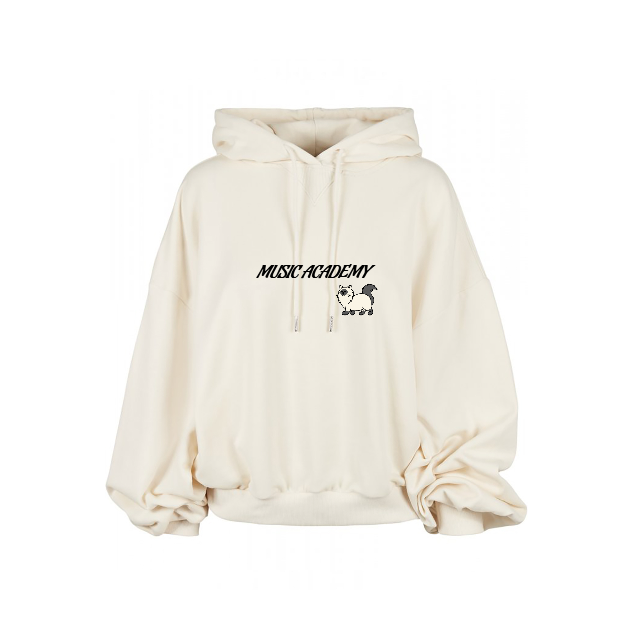 Urban Classics women's organic oversized terry hoodie whitesand