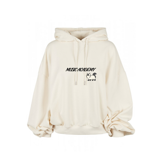 Urban Classics women's organic oversized terry hoodie whitesand