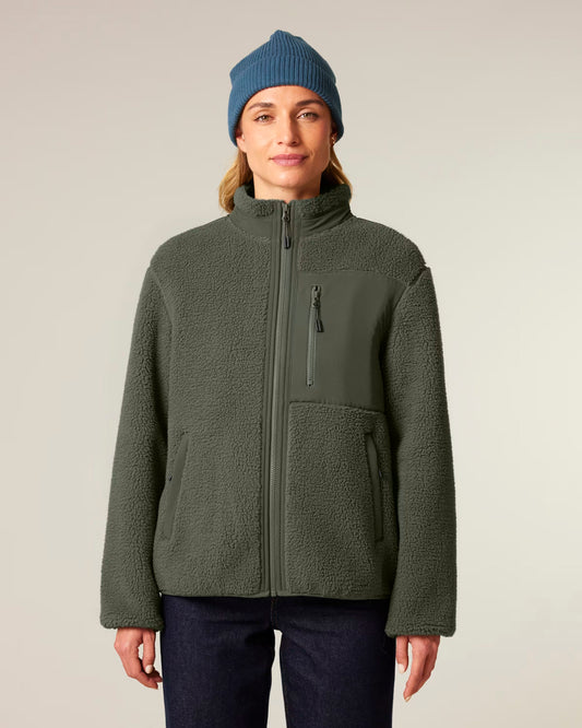 Stanley/Stella Brooker unisex sherpa zip jacket