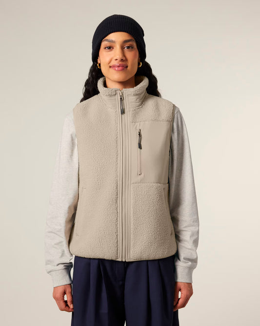 Stanley/Stella Liner unisex sherpa zip vest