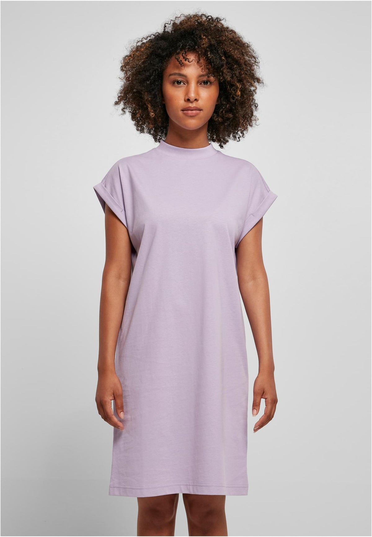 Build Your Brand women's Turtle Extended Shoulder Dress