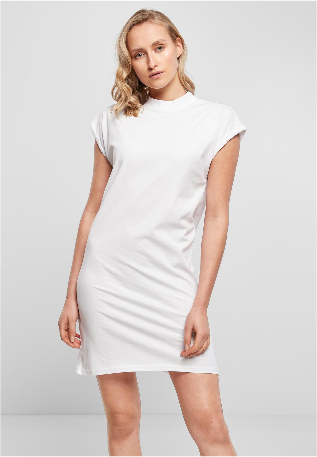 Build Your Brand women's Turtle Extended Shoulder Dress