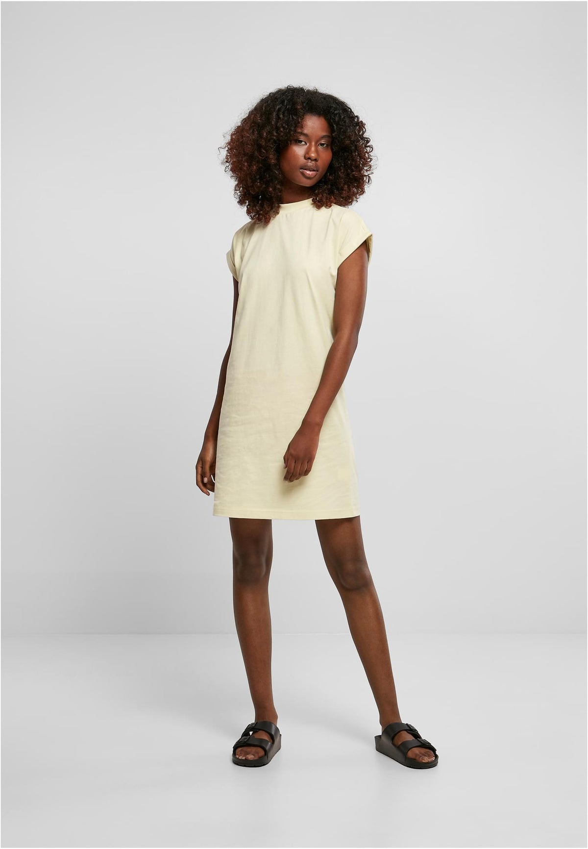 Build Your Brand women's Turtle Extended Shoulder Dress