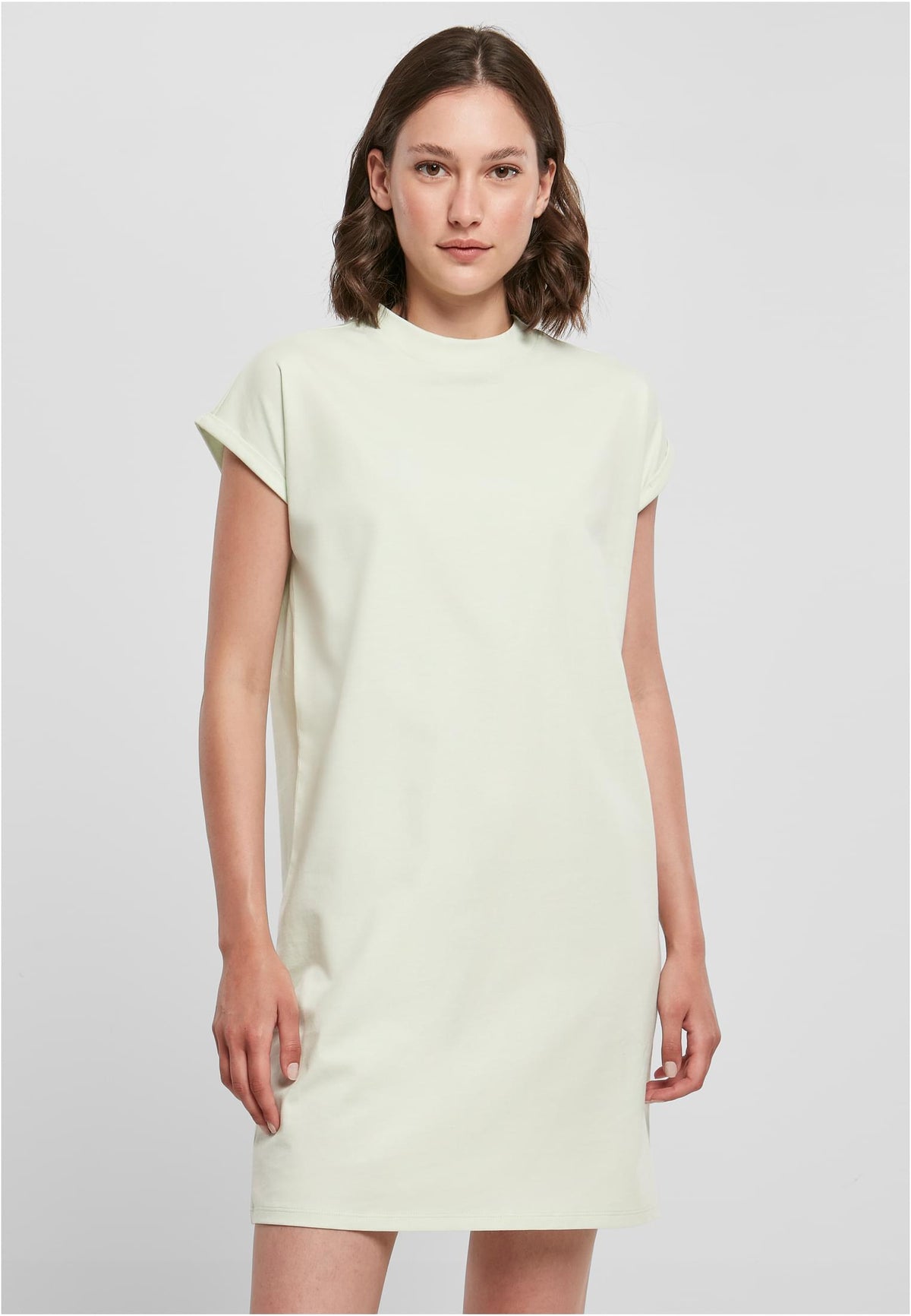 Build Your Brand women's Turtle Extended Shoulder Dress