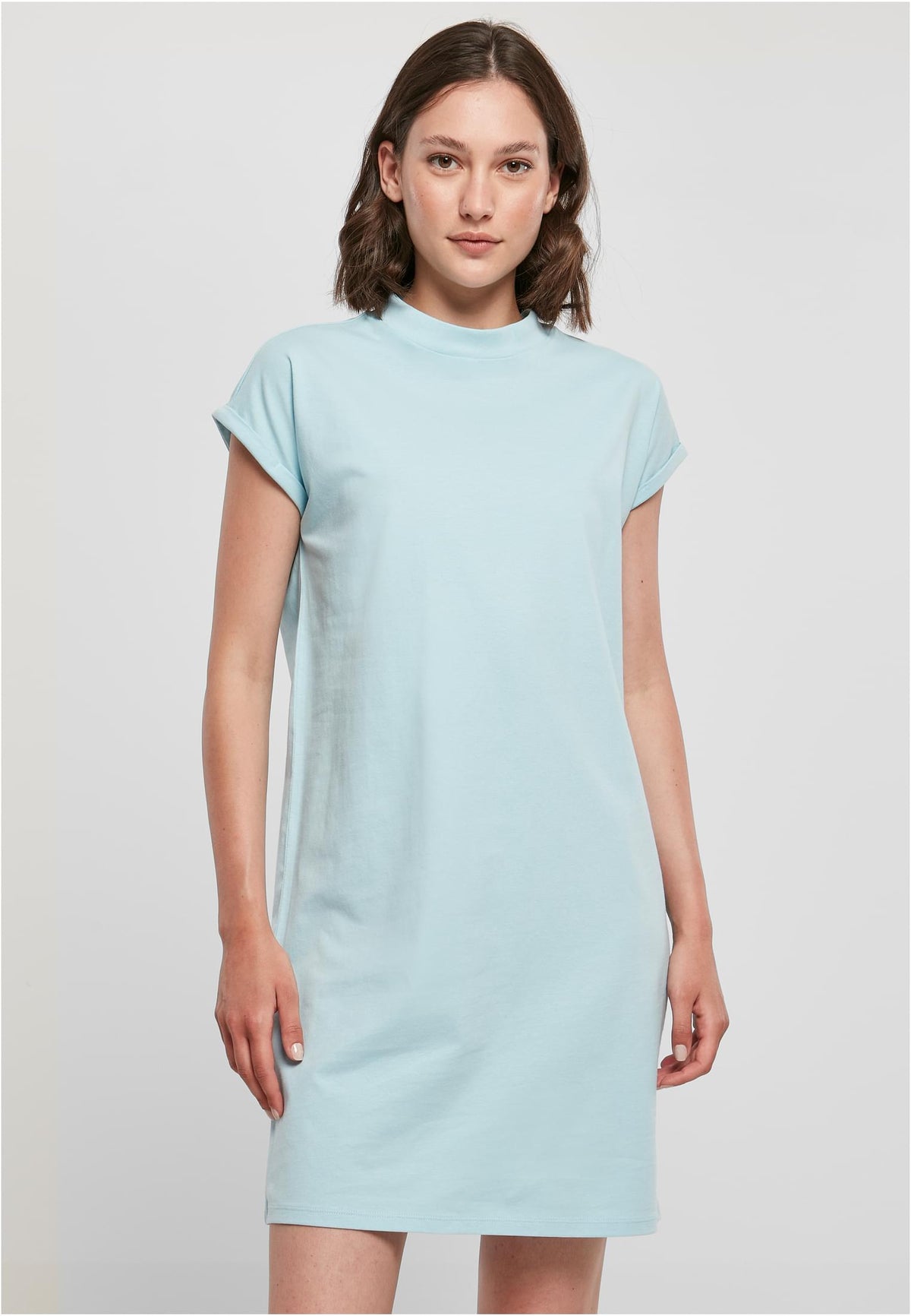 Build Your Brand women's Turtle Extended Shoulder Dress