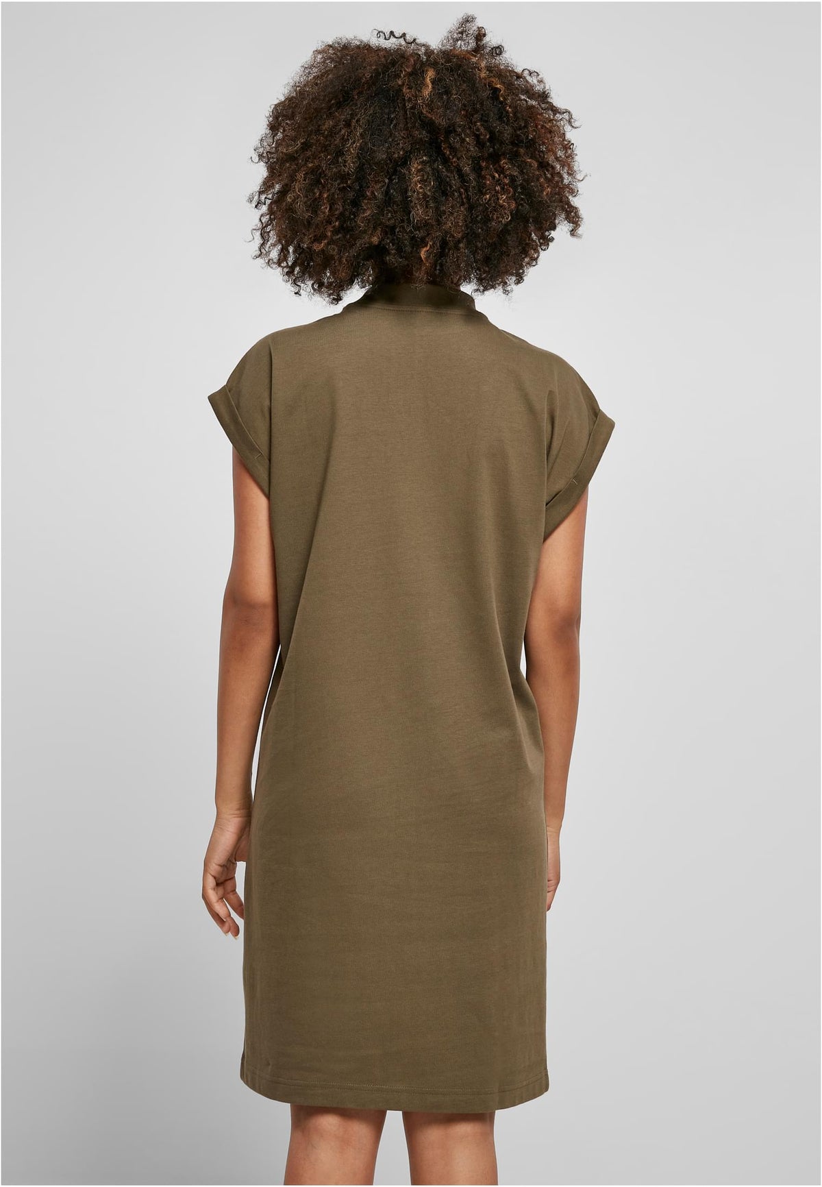Build Your Brand women's Turtle Extended Shoulder Dress