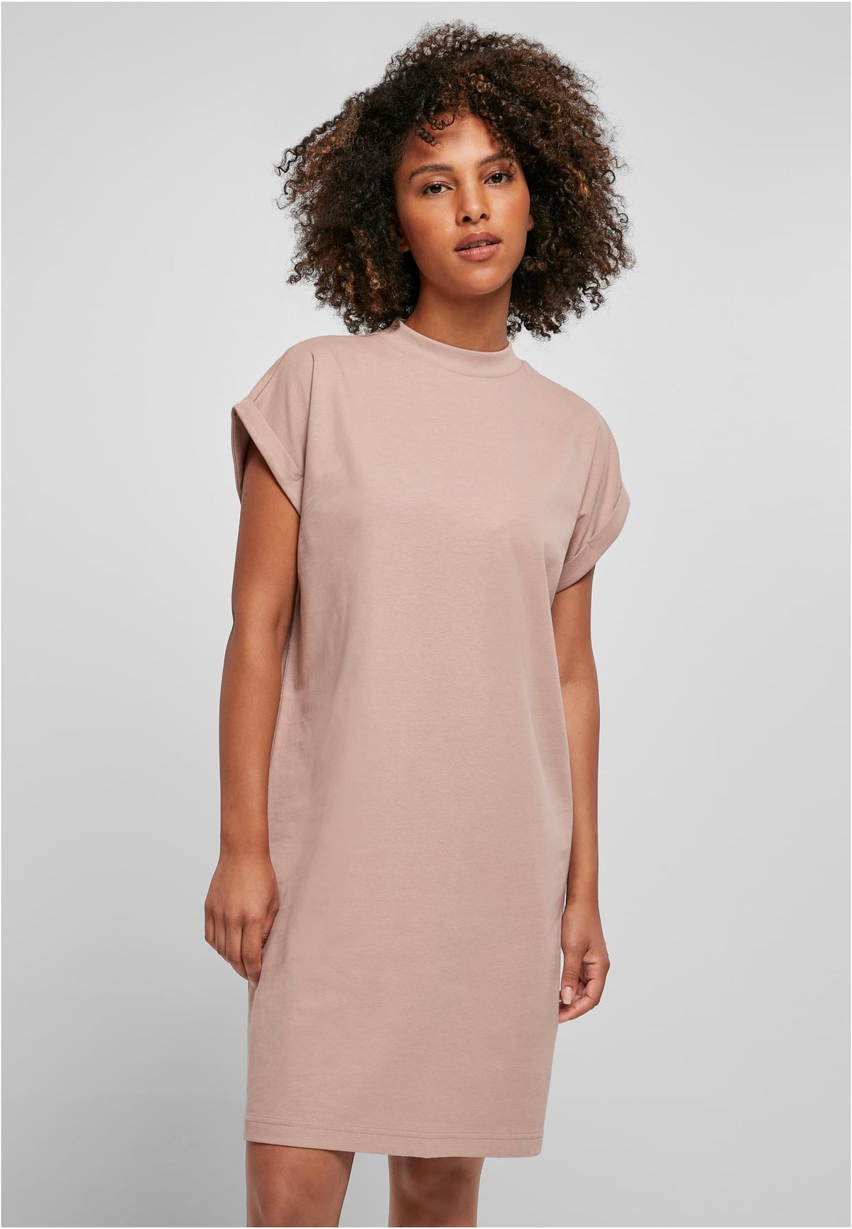 Build Your Brand women's Turtle Extended Shoulder Dress