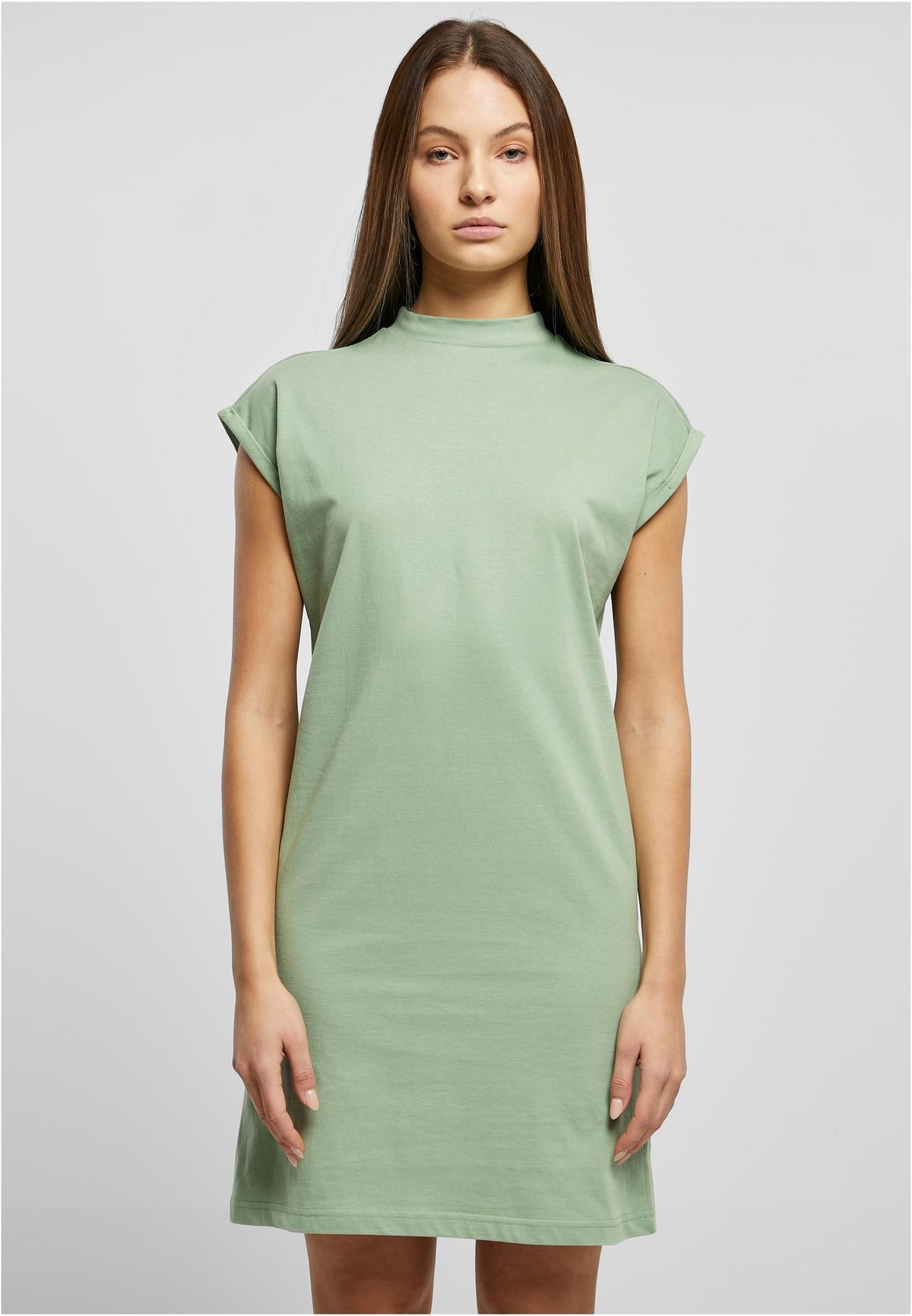 Build Your Brand women's Turtle Extended Shoulder Dress
